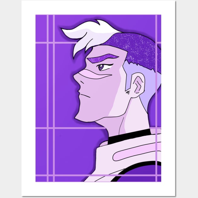 Shiro in Purple Wall Art by Indiglo_Bloom